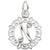 Rembrandt Charms Initial Letter N Charm Pendant Available in Gold or Sterling Silver