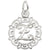 Rembrandt Charms Initial Letter Z Charm Pendant Available in Gold or Sterling Silver