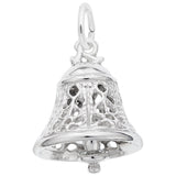 Rembrandt Charms 925 Sterling Silver Filigree Bell Charm Pendant