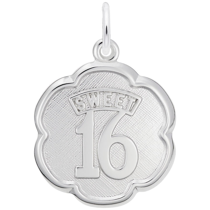 Rembrandt Charms 925 Sterling Silver Sweet 16 Charm Pendant