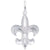 Rembrandt Charms Fleur De Lis Charm Pendant Available in Gold or Sterling Silver
