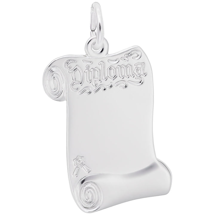 Rembrandt Charms 925 Sterling Silver Diploma Charm Pendant