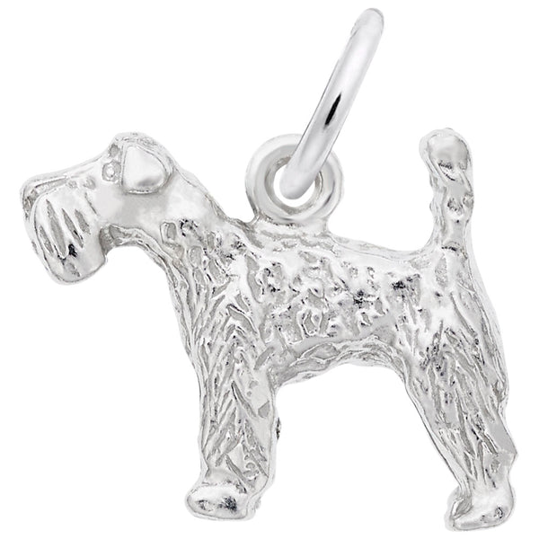 Rembrandt Charms Kerry Blue Terrier Charm Pendant Available in Gold or Sterling Silver