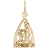 Rembrandt Charms Gold Plated Sterling Silver Confirmation Charm Pendant