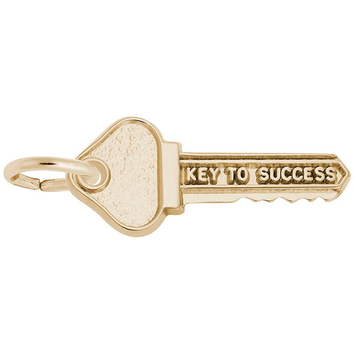 Rembrandt Charms Gold Plated Sterling Silver Key To Success Charm Pendant