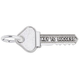 Rembrandt Charms Key To Success Charm Pendant Available in Gold or Sterling Silver