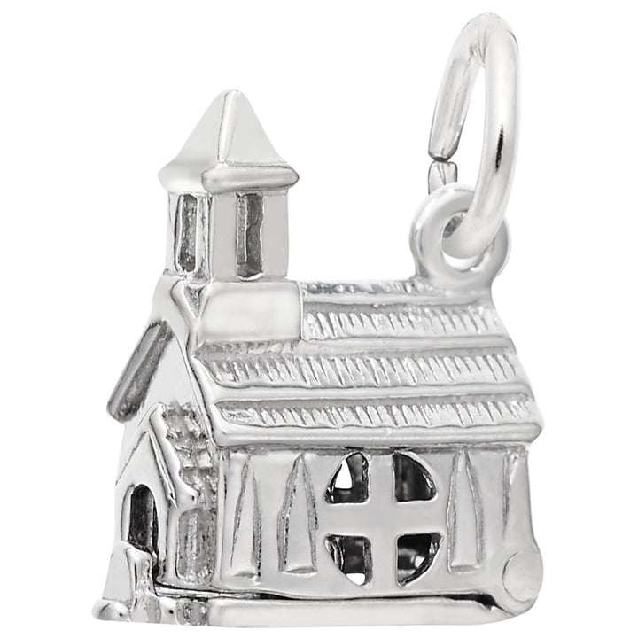Rembrandt Charms 925 Sterling Silver Church Charm Pendant