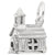 Rembrandt Charms Church Charm Pendant Available in Gold or Sterling Silver