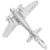 Rembrandt Charms Airplane Charm Pendant Available in Gold or Sterling Silver