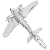 Rembrandt Charms 925 Sterling Silver Airplane Charm Pendant