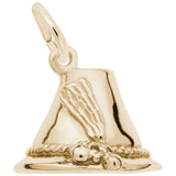 Rembrandt Charms 10K Yellow Gold Tyrol Hat Charm Pendant