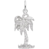 Rembrandt Charms Palm Tree Charm Pendant Available in Gold or Sterling Silver