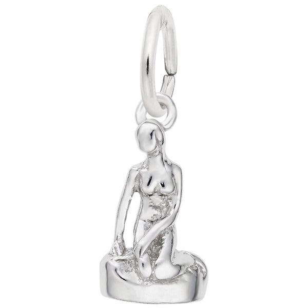 Rembrandt Charms Danish Mermaid Charm Pendant Available in Gold or Sterling Silver
