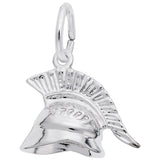 Rembrandt Charms Roman Helmet Charm Pendant Available in Gold or Sterling Silver