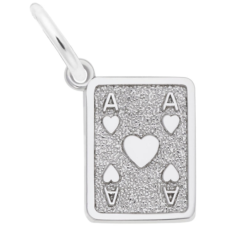 Rembrandt Charms 925 Sterling Silver Card Charm Pendant