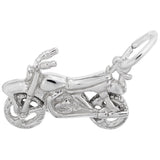 Rembrandt Charms 925 Sterling Silver Motorcycle Charm Pendant