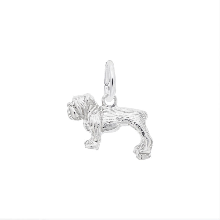 Rembrandt Charms Bulldog Charm Pendant Available in Gold or Sterling Silver