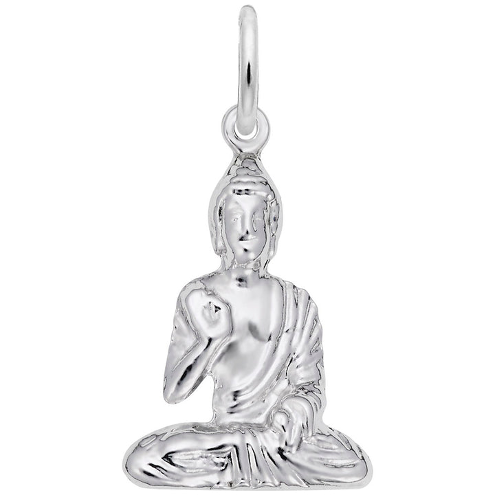 Rembrandt Charms Buddha Charm Pendant Available in Gold or Sterling Silver