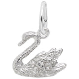 Rembrandt Charms 925 Sterling Silver Swan Charm Pendant