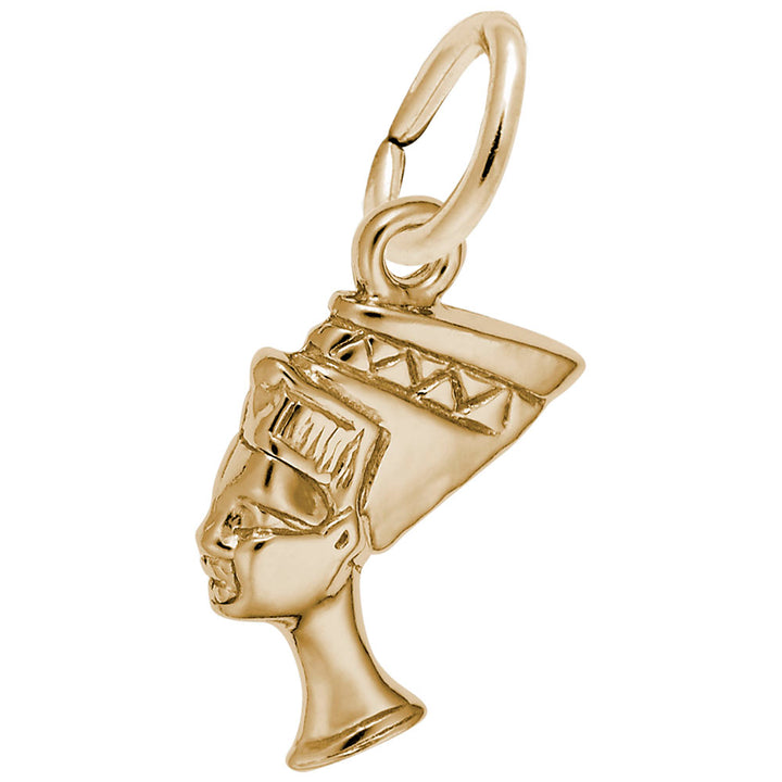 Rembrandt Charms Gold Plated Sterling Silver Nefertiti Charm Pendant