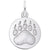 Rembrandt Charms Bear Paw Print Charm Pendant Available in Gold or Sterling Silver