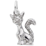 Rembrandt Charms 925 Sterling Silver Cat Charm Pendant