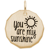 Rembrandt Charms 14K Yellow Gold You Are My Sunshine Charm Pendant
