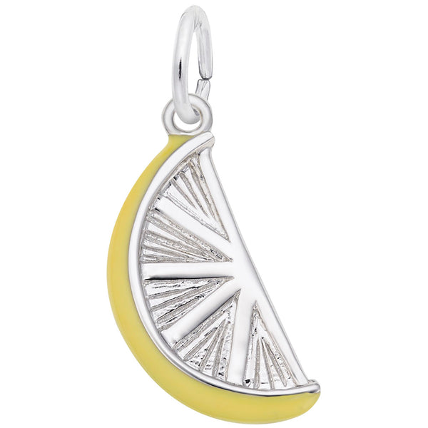 Rembrandt Charms Lemon Slice Charm Pendant Available in Gold or Sterling Silver
