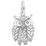 Rembrandt Charms Wise Owl Charm Pendant Available in Gold or Sterling Silver