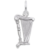 Rembrandt Charms 925 Sterling Silver Harp Charm Pendant