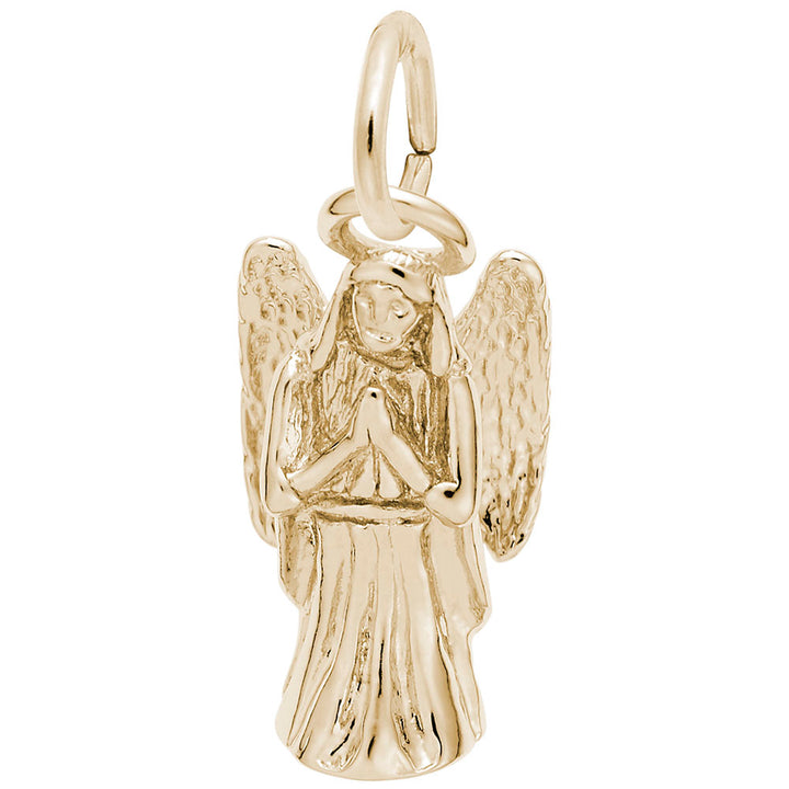 Rembrandt Charms 14K Yellow Gold Angel Charm Pendant