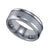 Tungsten Gray Carbon Fiber Inlay Mens Comfort-fit 8mm Sizes 7 - 14 Wedding Anniversary Band