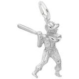 Rembrandt Charms Baseball Player Charm Pendant Available in Gold or Sterling Silver