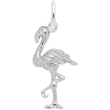 Rembrandt Charms 925 Sterling Silver Flamingo Charm Pendant