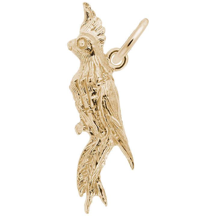 Rembrandt Charms Gold Plated Sterling Silver Cockatoo Charm Pendant