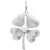 Rembrandt Charms 4 Leaf Clover Charm Pendant Available in Gold or Sterling Silver