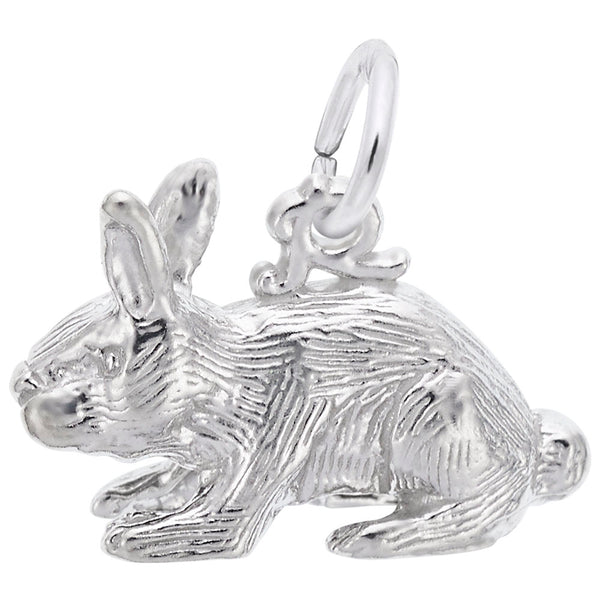 Rembrandt Charms Rabbit Charm Pendant Available in Gold or Sterling Silver