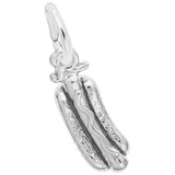 Rembrandt Charms 925 Sterling Silver Hot Dog Charm Pendant