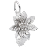 Rembrandt Charms 925 Sterling Silver Poinsettia Charm Pendant