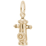 Rembrandt Charms Gold Plated Sterling Silver Fire Hydrant Charm Pendant