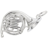 Rembrandt Charms French Horn Charm Pendant Available in Gold or Sterling Silver