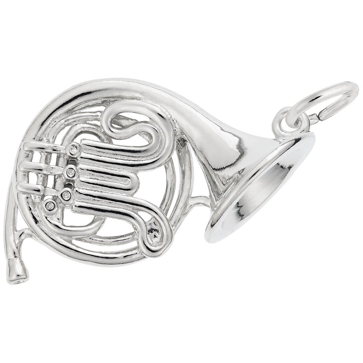 Rembrandt Charms 925 Sterling Silver French Horn Charm Pendant