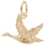 Rembrandt Charms Gold Plated Sterling Silver Canada Goose Charm Pendant