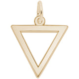 Rembrandt Charms 10K Yellow Gold Triangle Charm Pendant