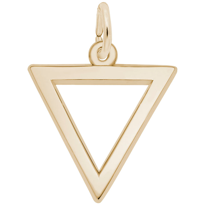 Rembrandt Charms 10K Yellow Gold Triangle Charm Pendant