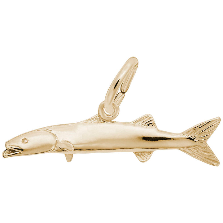 Rembrandt Charms Gold Plated Sterling Silver Barracuda Charm Pendant