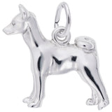 Rembrandt Charms 925 Sterling Silver Basenji Charm Pendant
