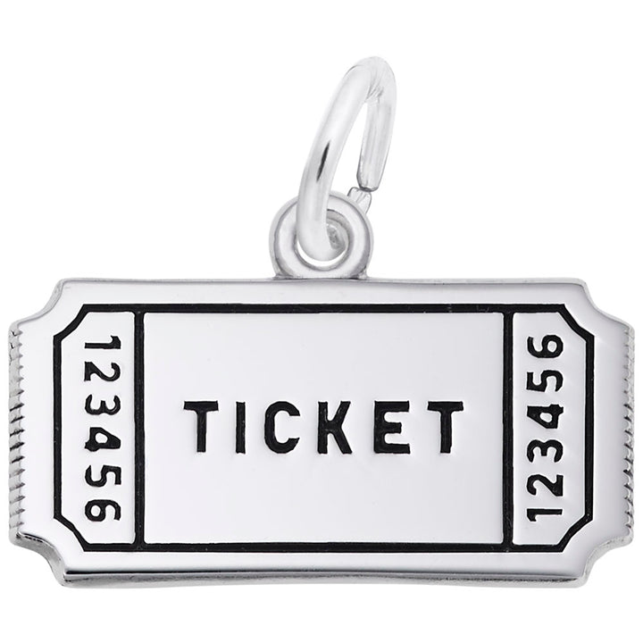 Rembrandt Charms 925 Sterling Silver Movie Ticket Charm Pendant