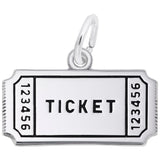 Rembrandt Charms 14K White Gold Movie Ticket Charm Pendant