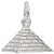 Rembrandt Charms Pyramid Charm Pendant Available in Gold or Sterling Silver